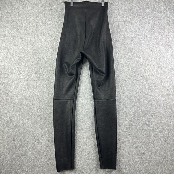 Commando Faux Leather Leggings Womens Small Black Stretch Perfect Control Pants - Picture 4 of 11